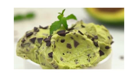 Melt in your mouth Avocado Ice Cream with Chocolate bits