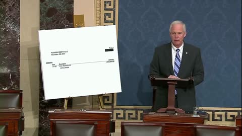 Dems sit in silence as Sen. Ron Johnson shows $1M Hunter Biden receipt