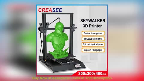 ☄️ CREASEE FDM 3D Printer Large Commercial Education DIY Glass Printer 3D 300x300x400mm Dual-Track