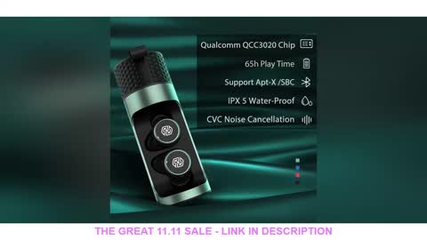 True Wireless Earbuds aptX With Qualcomm Chip Nillkin Bluetooth earphone with Mic CVC Noise