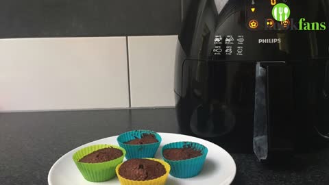 Zo maak je Bonbonbloc-muffins in de Airfryer - Make chocolate muffins in your Airfryer