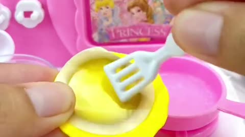 ASMR Satisfying Cooking with Pink Mini Kitchen Set😍