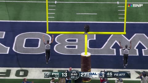 Aubrey's 45-yard FG extends Cowboys' 'SNF' lead to 17 points