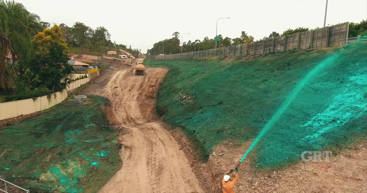 GRT Enviro Soil Binder (Green) Erosion and Sediment Control Solution