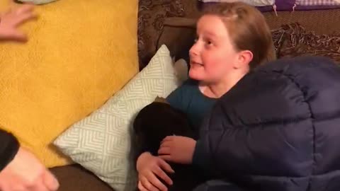 Daughter gets a puppy surprise