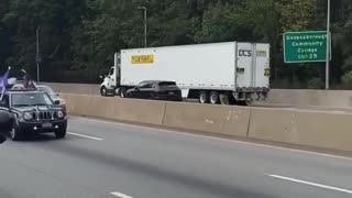 Long Island, NY 10/11/2020 Trump Heavy Truckers Rally!