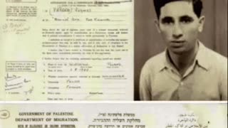 Shimon peres's paliestinian immigration issued document!Palestine didn't exist?