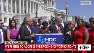 Fugitive Texas Dems Sing "We Shall Overcome" While In DC