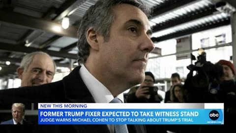 Former Trump fixer Michael Cohen expected to take the witness stand ABC News