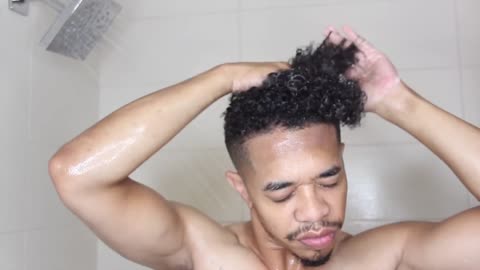 Curly Hair Routine For MEN! Using Cantu Products | BiancaReneeToday