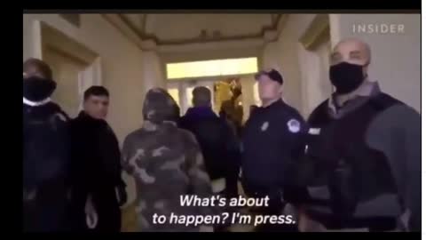 Video of Rioters being escorted into the White House