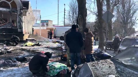 Ukrainian shelling of a busy market in Donetsk - 25 civilians dead, 20 wounded (21.01.2024) - Vittorio Nicola Rangeloni