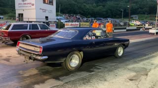 1968 plymouth Barracuda Drag Racing Burnout