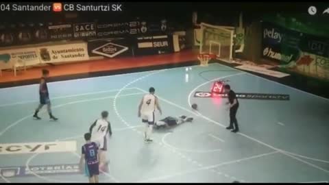 Oscar Cabrera, another collapsed basketball player