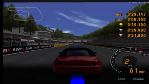 Gran Turismo 3 - License Test B-4 Gameplay(AetherSX2 HD)