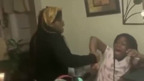 Young Girl Tries To Stab Her Sister Over Fight About Candy