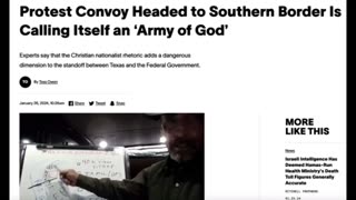 POTENTIAL FALSE FLAG AT THE BORDER! "GOD'S ARMY" CONVOY HEADING TO TEXAS STANDOFF!
