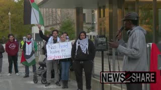 Palestinian protesters outside State Department in DC: