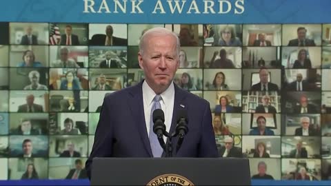 Joe Biden presents the Presidential Rank Awards to 230 winners from 37 federal agencies