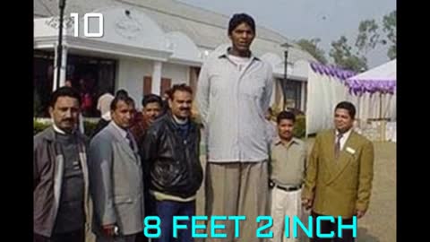 Top 10 Tallest Persons in the world.