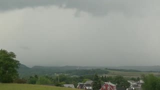 Compilation of a barrage of cloud-to-ground lightning to the south of Cumberland,