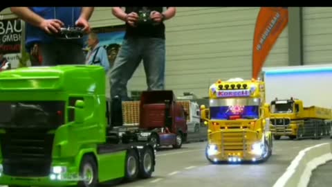 Toy truck parade