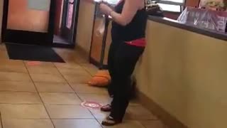Customer Goes Crazy at Fast Food Restaurant