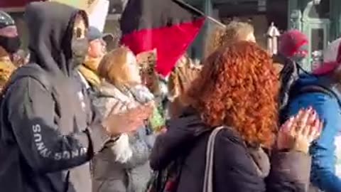 Commie Girl Greta Thunberg Marches Down Street Chanting Against Capitalism After Anti-Israel Rant