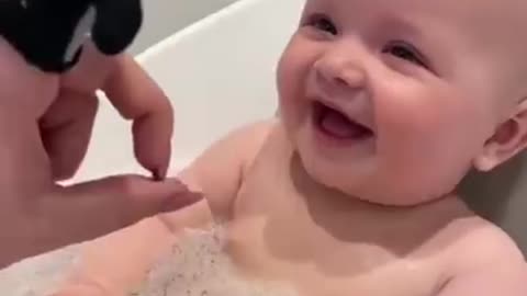 Cute chubby baby Funny video