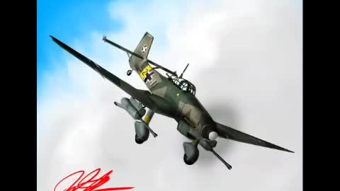 JU87 Stuka digital painting