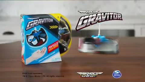 Air Hogs Gravitor with Trick Stick, USB Rechargeable Flying Toys, Drones for Kids 4 and up