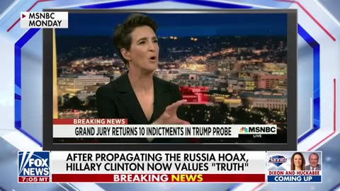 Hannity: Hillary Clinton now values truth after propagating Russia hoax