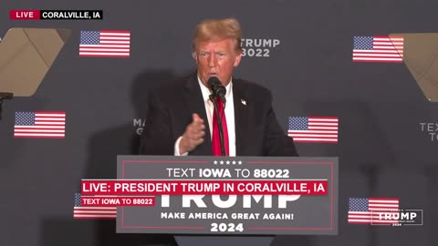 President Trump in Coralville, IA Dec 13, 2023