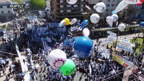 Argentina: Second day of mass mobilisations in Buenos Aires for Peronist Loyalty Day - 18.10.2021