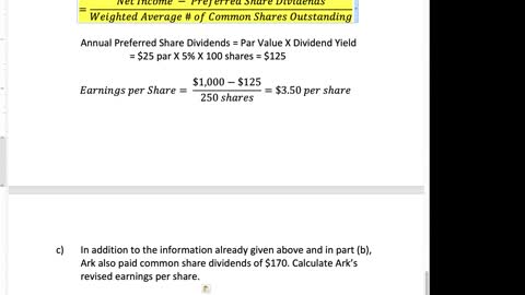 Bus 20N Lecture 21 - Consolidations and Earnings per Share