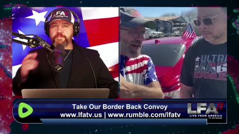 Pro-Trump Will Johnson, Jeremy Herrel Clash With Another Trump Fan at Border Rally