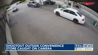Caught on Camera: Gas station shootout in Henderson, North Carolina goes viral