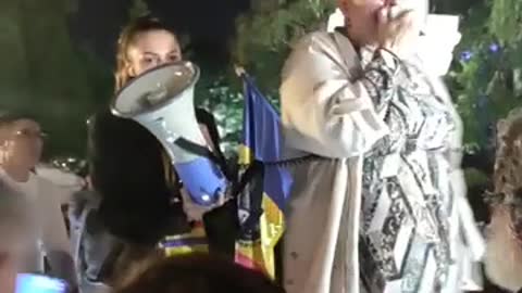 Diana Iovanovici-Șoșoacă la protest la Constanța