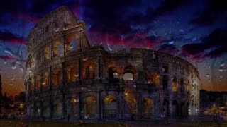 🌧 Rain Sounds For Deep Sleep, Study, Work, Meditation, Relaxing [ASMR] 🎧 Rome (Colosseum), Italy