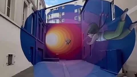Amazing new street art mural in France...