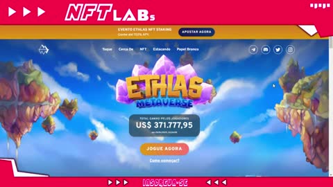 ETHLAS METAVERSE NFT GRÁTIS pra GANHAR DINHEIRO no estilo cand crush (Review