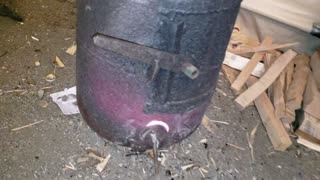 Homemade propane bottle woodstove still works great after 10 years plus!
