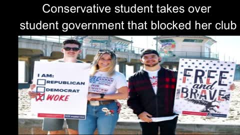 Conservative activist now runs student government that blocked her club.