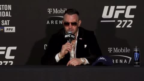 Colby Covington gives a huge shoutout to President Trump after his big win last night.