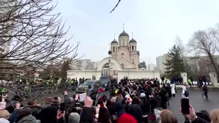 Kremlin critic Navalny's coffin arrives for his funeral