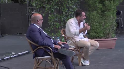 🔴 Matteo Salvini a "Incontri al caffè" (La Versiliana, Marina di Pietrasanta, Lucca, 17/08/2022).