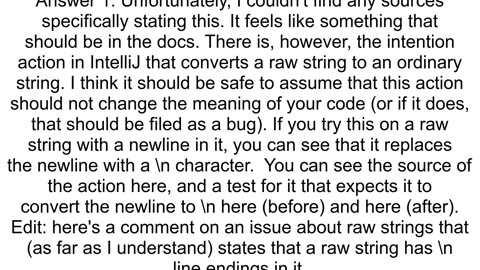 Are line breaks in raw strings platformdependent