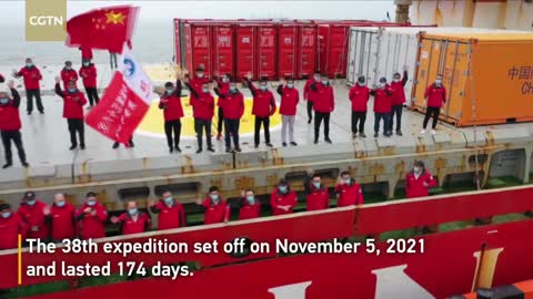 China's 38th Antarctic expedition returns home