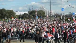Nueva protesta multitudinaria en Minsk