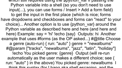 How can I accept an input in google colab then use that input throughout the code specifically in s